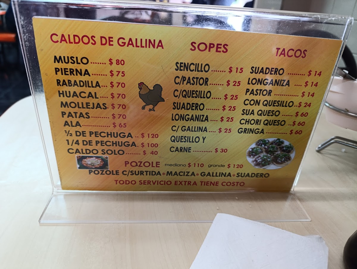 RODOLFITO SA CV Menu - Image 4