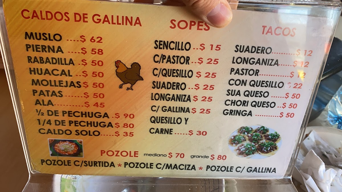 RODOLFITO SA CV Menu - Image 6